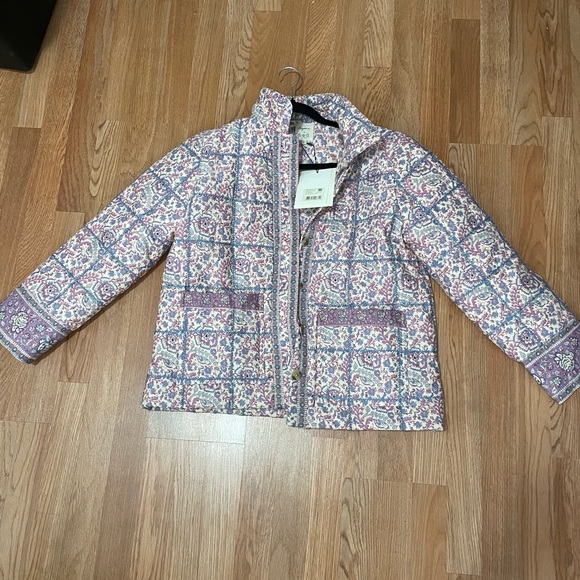 SOLD//Sézane x Sea NY RARE NWT William Jacket in Mixed Emilia Print Size 40/US 8 - Picture 6 of 6